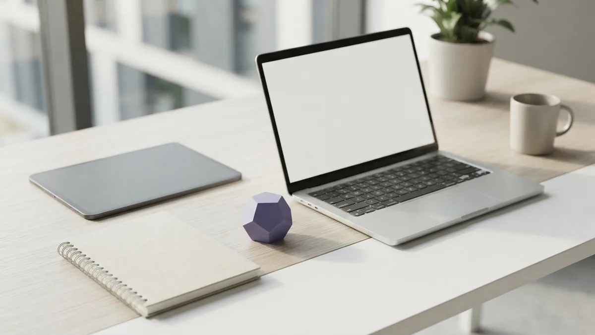 Bright desk setup representing email, search, and digital marketing work