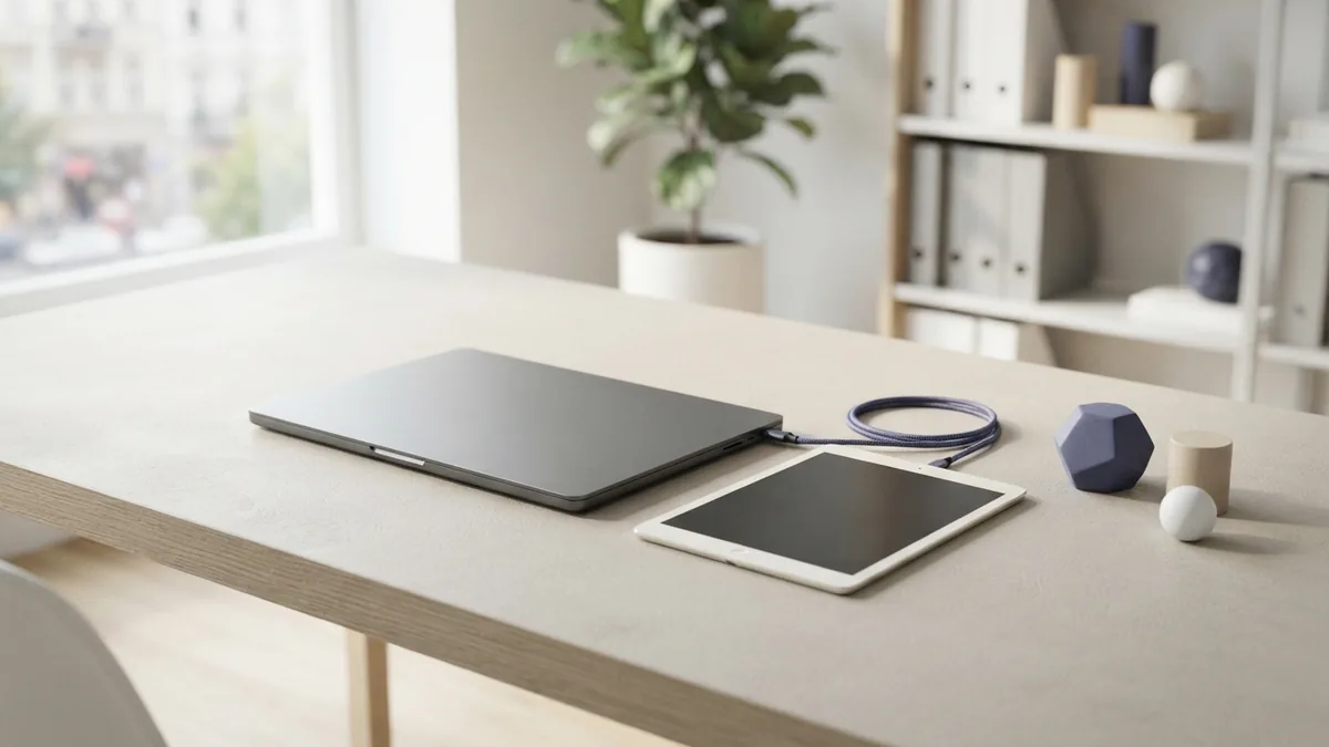 Airy workspace for technical SEO checks Modern bright workspace representing fast mobile-friendly technical SEO work