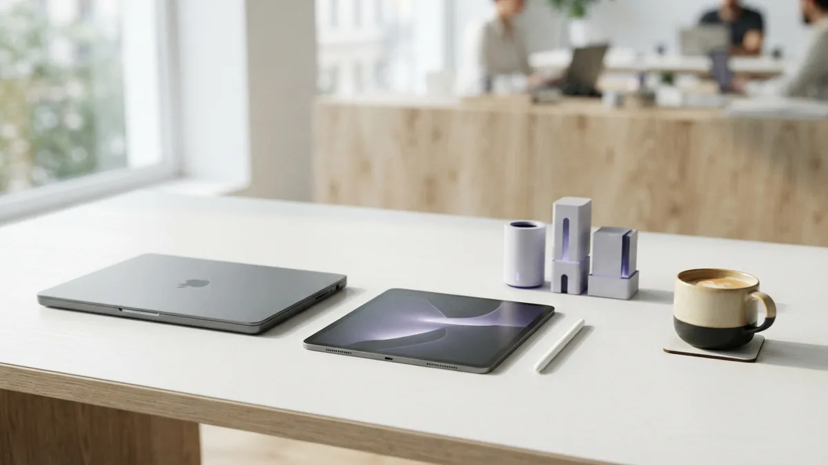 Clean workspace representing reliable web hosting for a growing business site