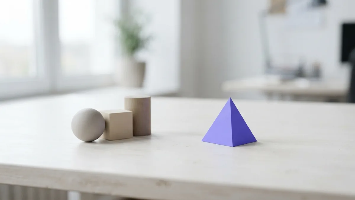 Careful comparison of SEO metrics Minimal geometric comparison scene showing careful evaluation of SEO authority signals and metrics