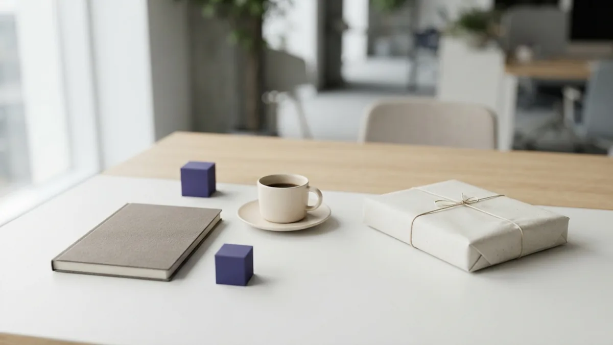 Brand trust in a calm workspace Premium desk arrangement showing thoughtful customer experience and brand trust